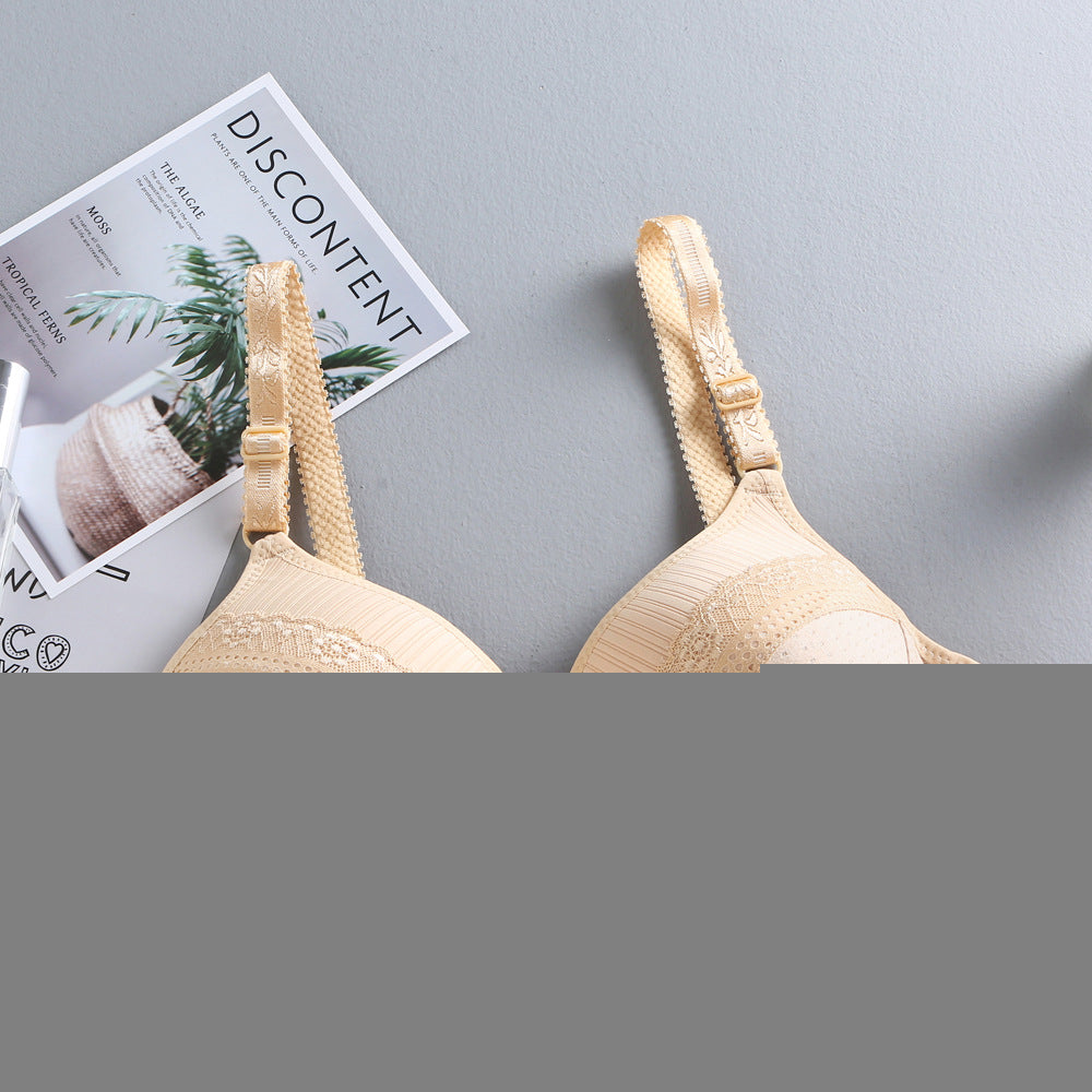 Thin lace bra without underwire