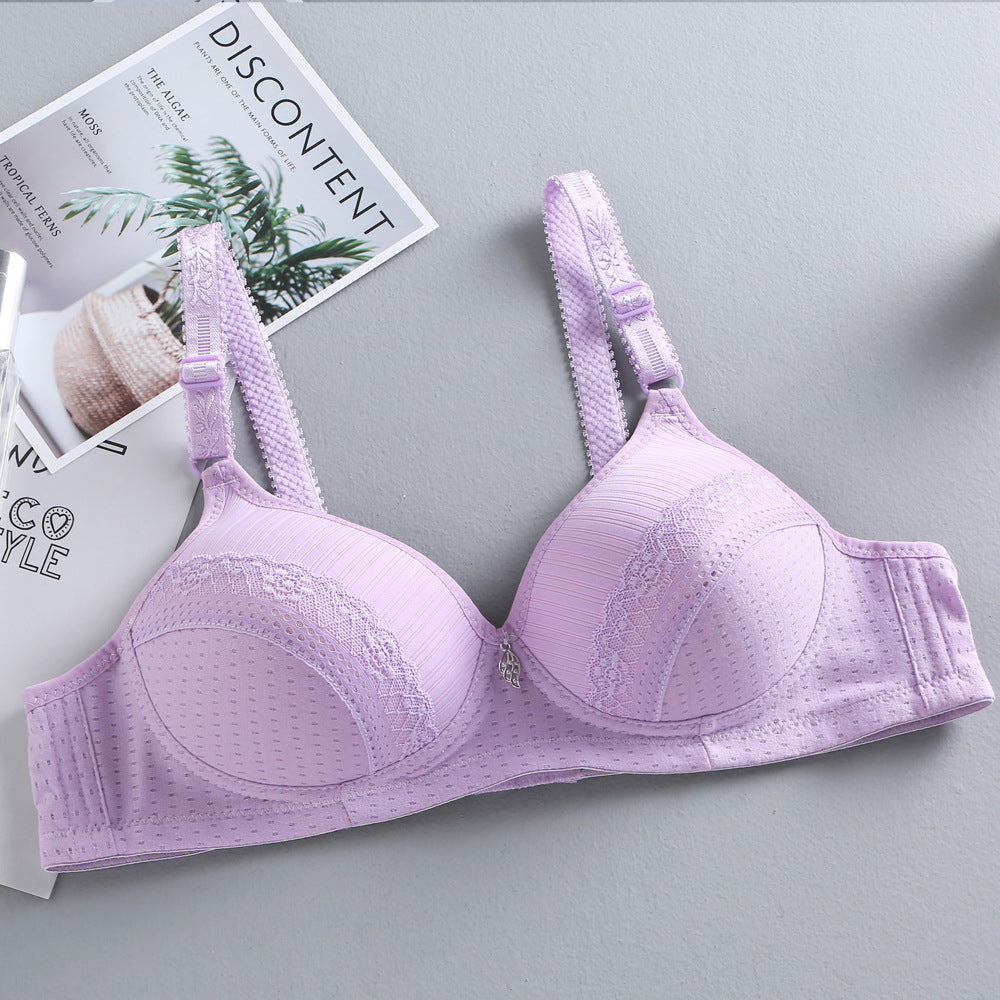 Thin lace bra without underwire