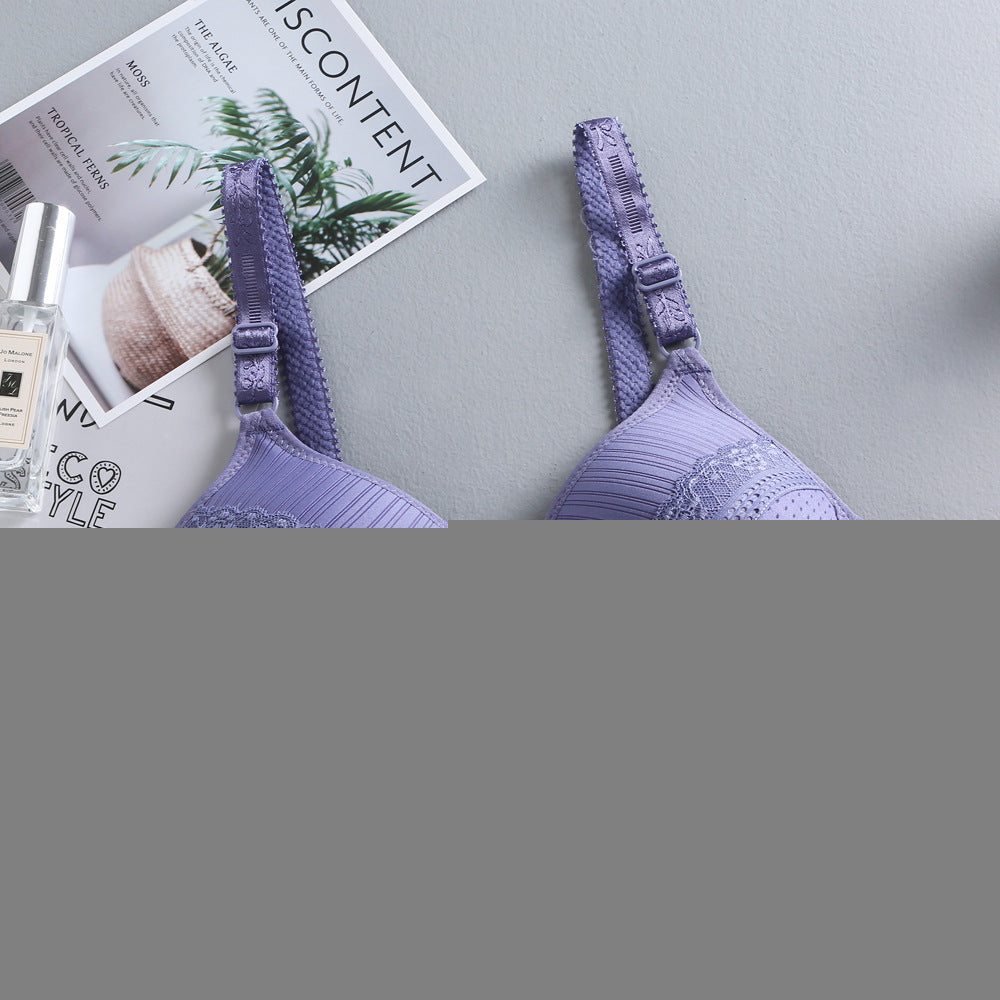 Thin lace bra without underwire