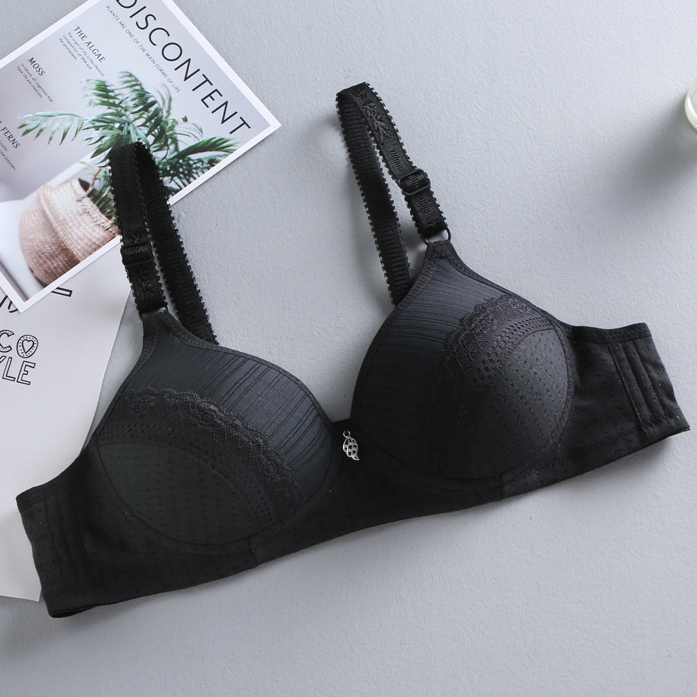 Thin lace bra without underwire