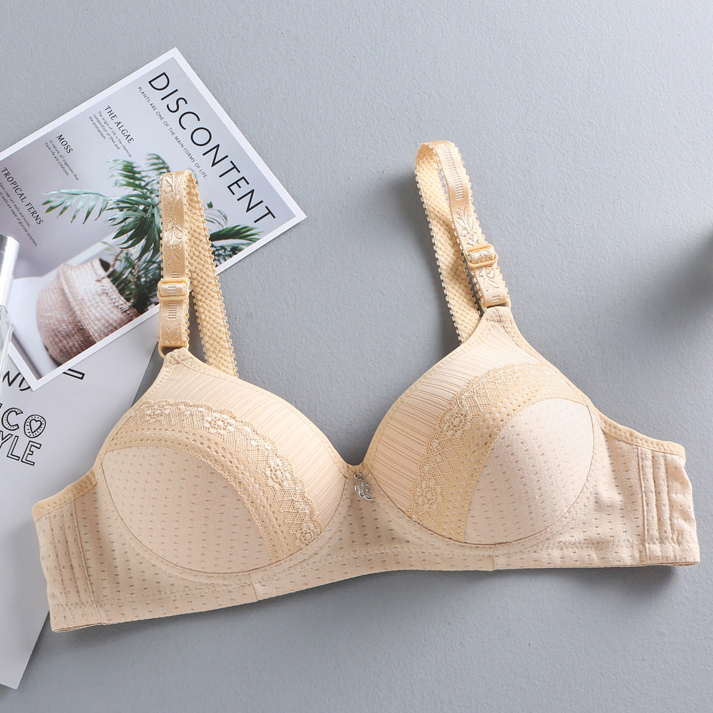 Thin lace bra without underwire