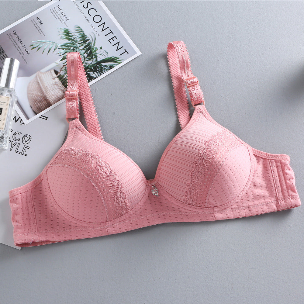 Thin lace bra without underwire