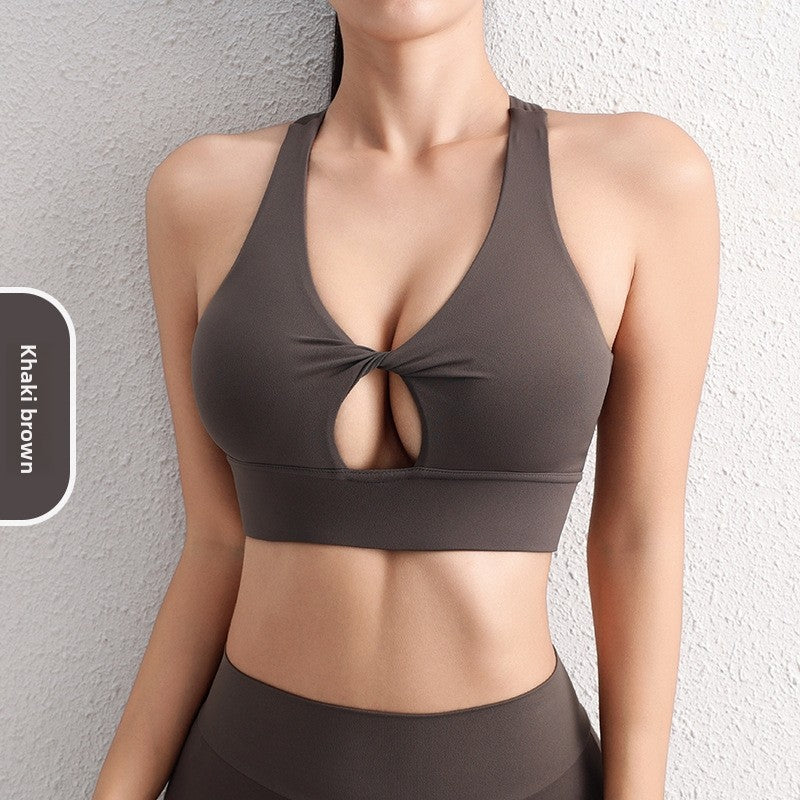 V Neck Sports Bra for Women