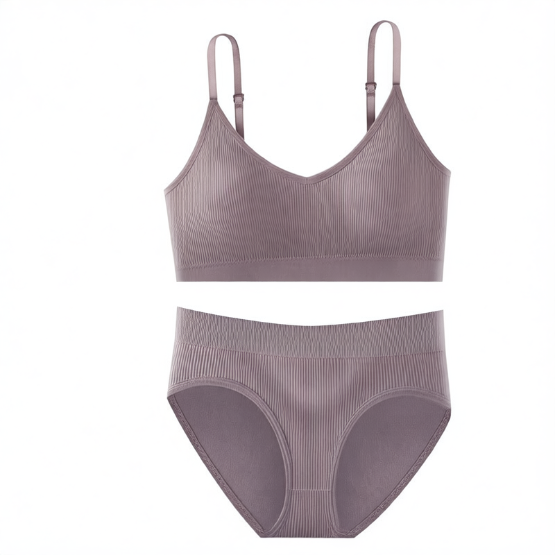 Breathable Detachable Sports Bra Set ? Seamless & Traceless Yoga Underwear