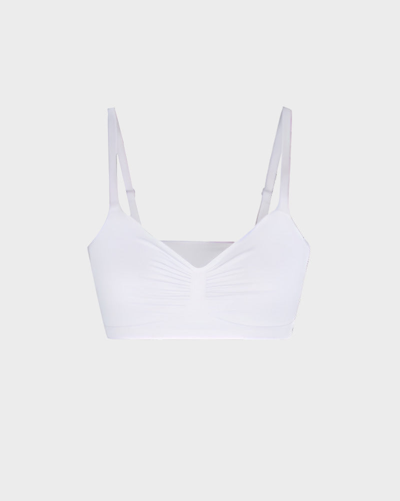 Wireless push-up bra