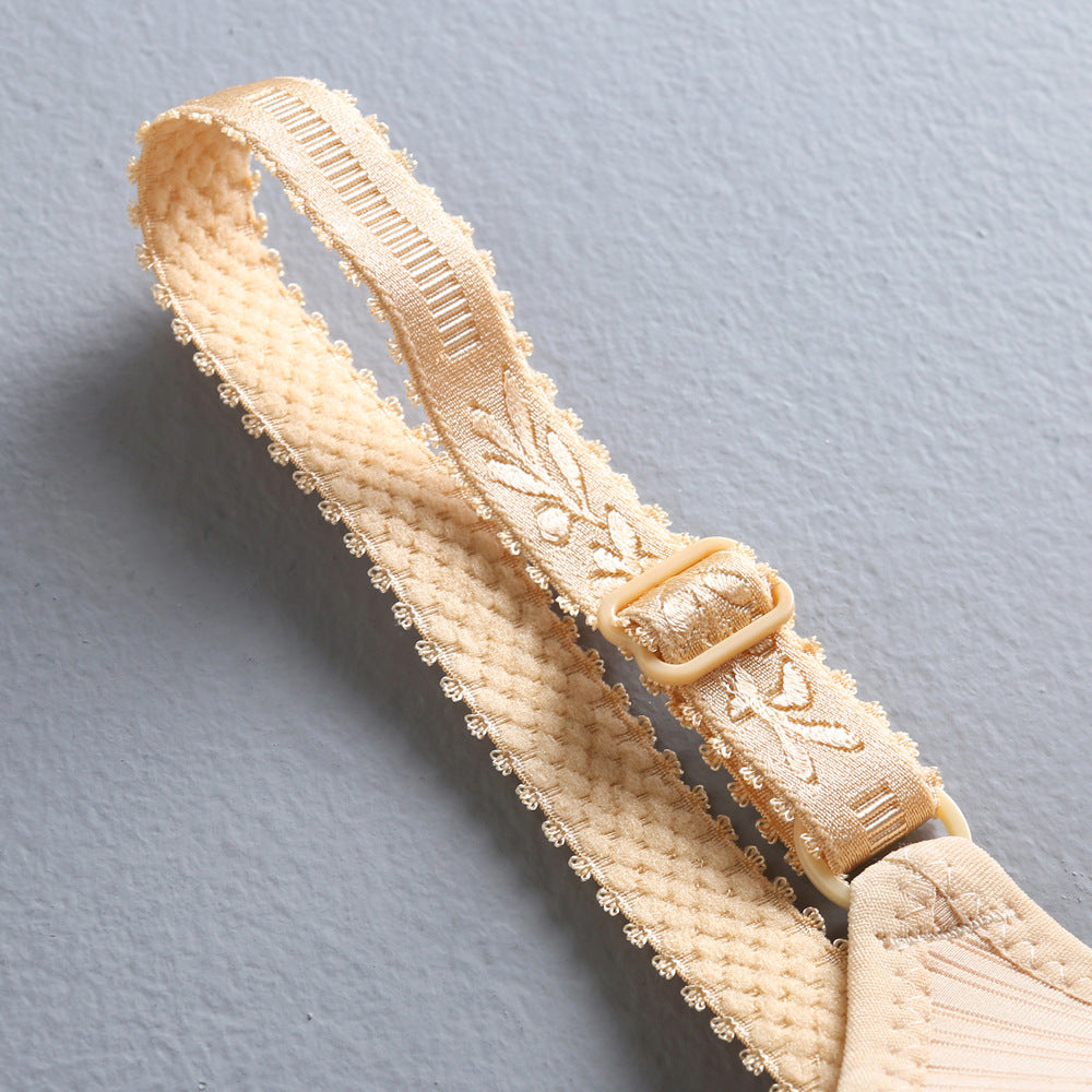 Thin lace bra without underwire