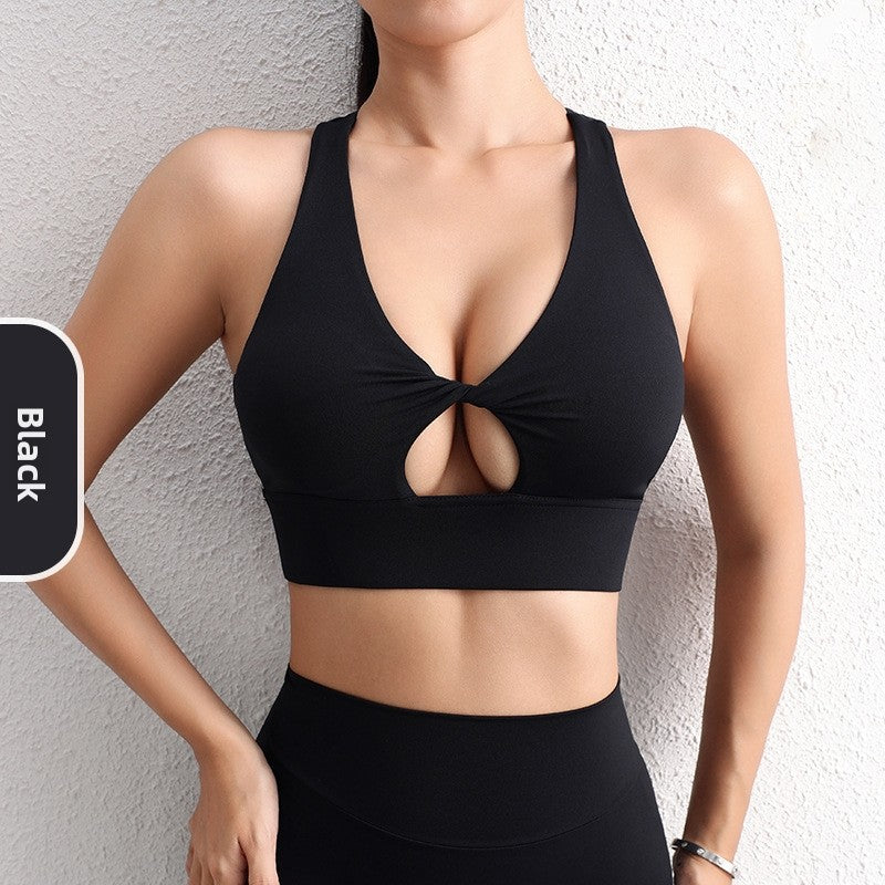 V Neck Sports Bra for Women
