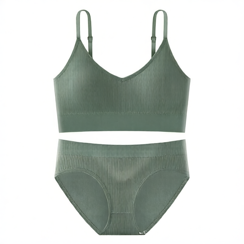 Breathable Detachable Sports Bra Set ? Seamless & Traceless Yoga Underwear