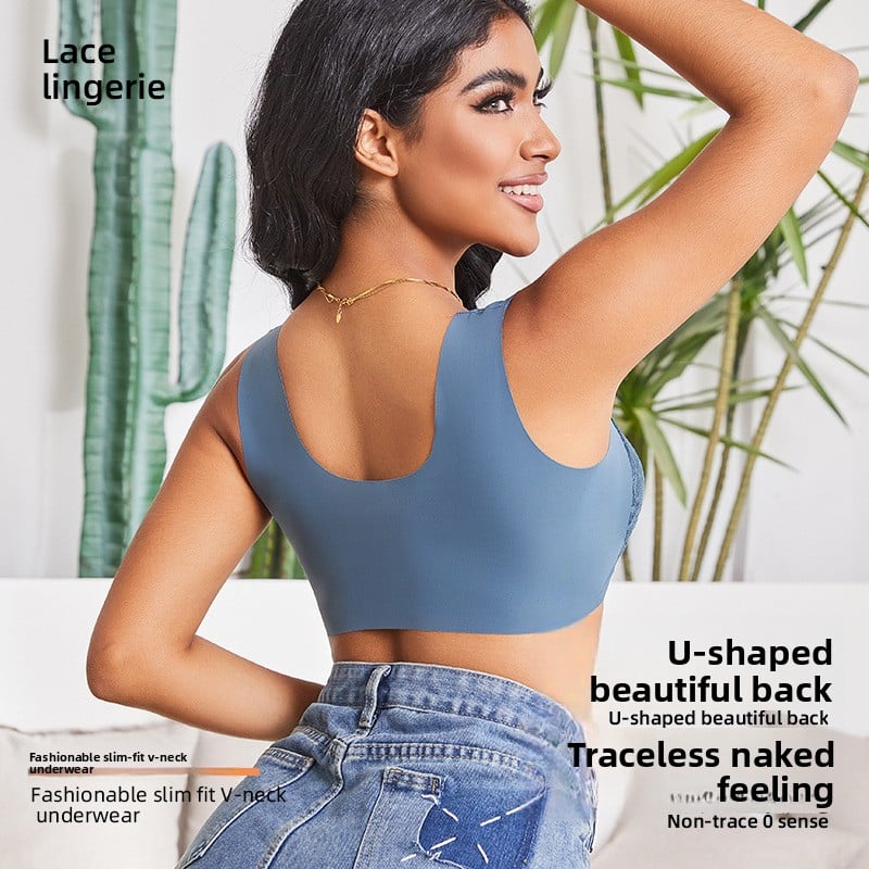 Pull-up bra with snap-on front fasteners