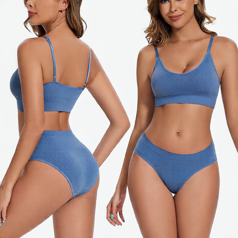 Breathable Detachable Sports Bra Set ? Seamless & Traceless Yoga Underwear