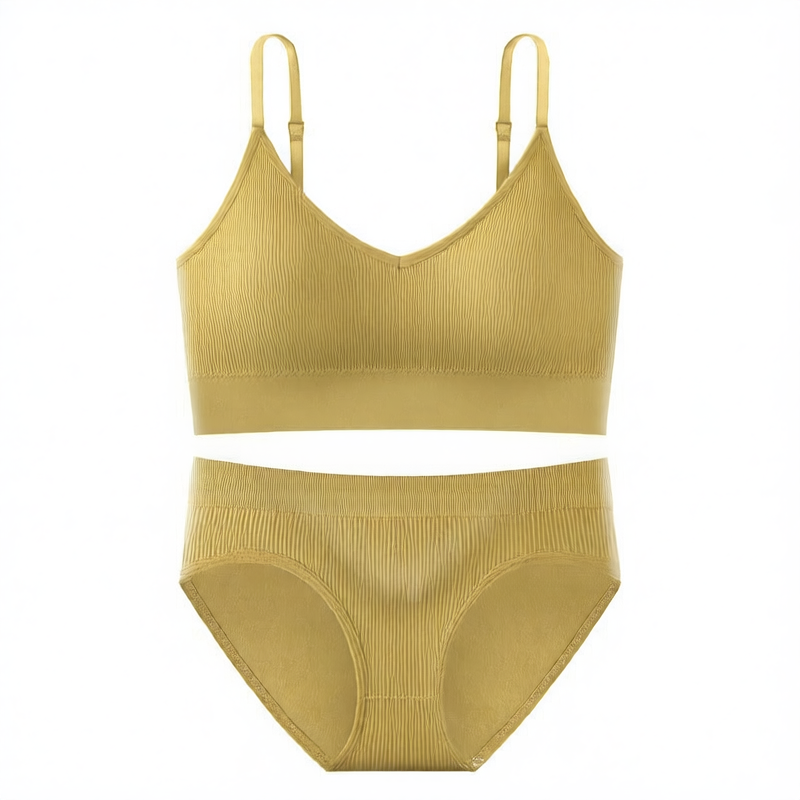 Breathable Detachable Sports Bra Set ? Seamless & Traceless Yoga Underwear