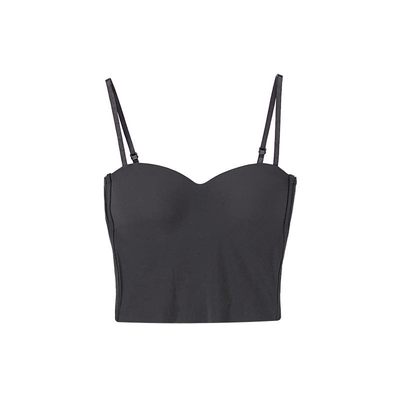 Women's silk sports bra top